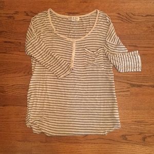 Black and White Striped Tunic